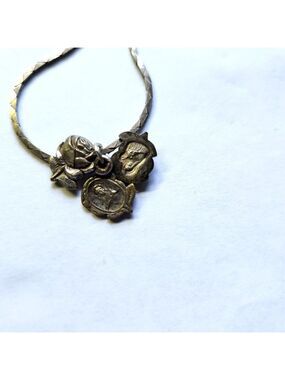 Vintage Religious Slider Locket Pendant: Holy Mary Our Lady and Holy Christ